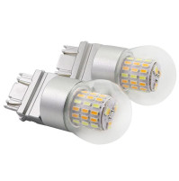 12 Volts - T25 Led - 3157 - Dual Color - white & Yellow - D25*53mm - 3157-54L-S-WY - AZLED